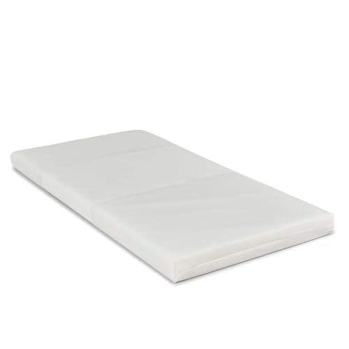 Image of Ickle Bubba Fibre Cot Mattress – Breathable & Hypoallergenic Baby Mattress with Supportive Fibre Core, Waterproof PVC Sleeve & Machine Washable Cover (100 x 50cm)