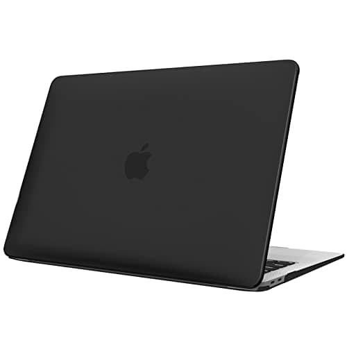 Image of FINTIE Case Compatible with MacBook Air 13.3 inch (2020/2019/2018 Not for 2024) Model A2337(M1)/A2179/A1932, Protective Snap-On Hard Shell Cover Fit 13.3" Retina Display Touch ID, Black