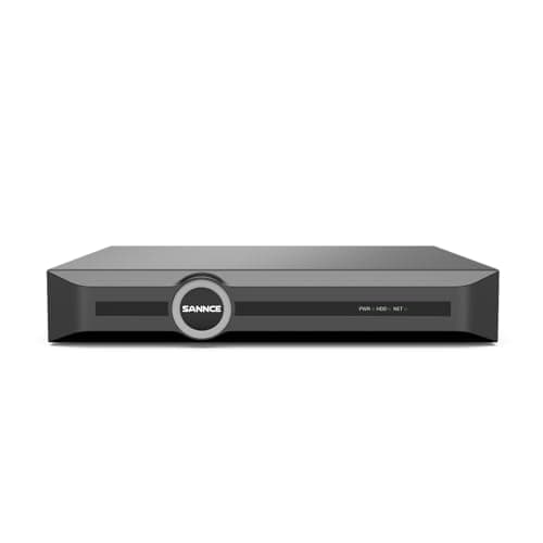 Image of SANNCE 8MP PoE NVR, 8CH POE CCTV Network Video Recorder, 4K HDMI Output, S+265 Compression, AI Human/Vehicle Detection Support, P2P Remote Access for Cameras House Security, NO HDD