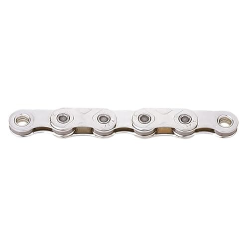 Image of KMC X-Flat 12/13 Speed Waxed Flat Top Chain, 126 Link, Silver