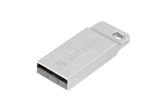Image of Verbatim Executive USB-stick metal 64 GB I USB 2.0 I USB memory stick I for laptop notebook ultrabook TV car stereo I USB 2.0 stick I data-stick including key ring I silver