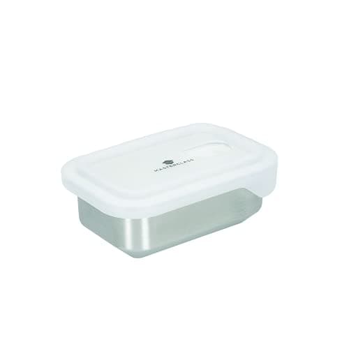 Image of MasterClass All-in-One Stainless Steel Container with Lid and PTFE, PFOA and BPA Free Non Stick, Oven, Freezer and Microwave Safe,500 ml, Silver