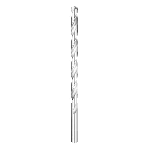 Image of sourcing map Twist Drill Bit 10mm Dia 200mm (7.87") Extra Long High-Speed Steel Spiral Jobber Drill Bits Fully Ground Drilling Tools for Wood Plastic Aluminum Thin Metal Sheet