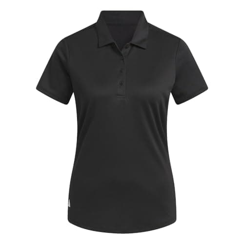 Image of adidas Women's Women's Solid Performance Short Sleeve Polo Shirt, Black, S
