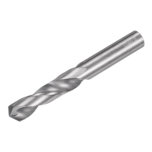 Image of sourcing map Solid Carbide Drill Bit, 8mm (0.315") YG6X/C3 Micro-Grain Tungsten Carbide Short Twist Drill Bits Straight Shank for Drilling Stainless Steel Aluminum Metal Plastic