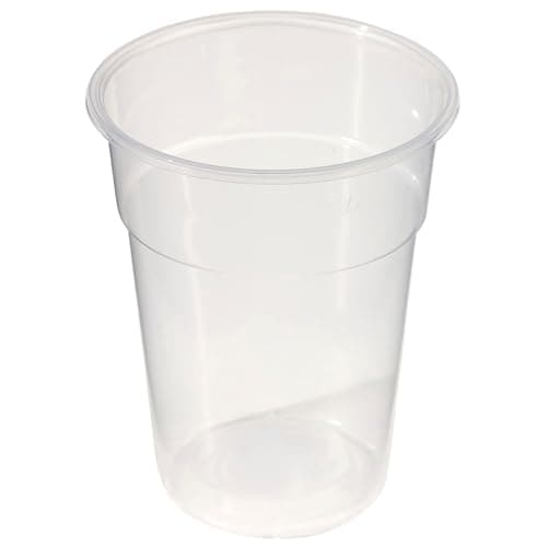 Image of Caterpack - 50 Pack Clear Plastic Tumblers 1 Pint - Disposable Recyclable Party Cups, Strong & Durable, for Parties, Events, Festivals, Bars, Catering, Beer, Soft Drinks, Bulk Buy