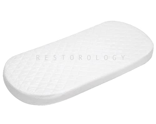 Image of BUY ALL HERE Baby Hug 4 in 1 Mattress, Pram and Moses Basket Matt – Super Soft & Dry Effect HQ Foam Mattress | Breathable | Hypoallergenic | Size 76 x 40 x 04 CM - MADE IN UK