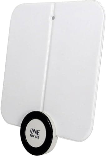 Image of One for All SV9215 Indoor TV Antenna Aerial Amplified Line Design, Ultra Flat, Possible Placement Behind the TV, 5G Ant Filter