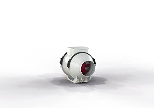 Image of Vortice 17185 TIPO LINEO 100T Centrifugal Mixed-Flow Inline Extractor Fan 100mm, Grey