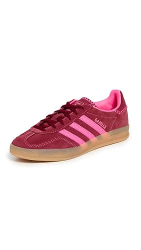 Image of adidas Women's Gazelle Indoor W Sneakers, Lucid Pink/Noble Maroon, 6 UK