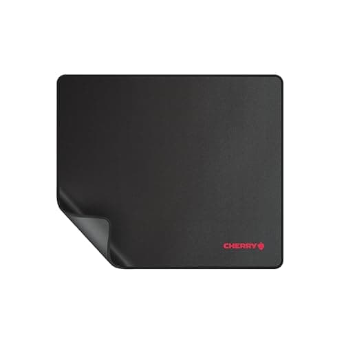Image of CHERRY MP 1000, Premium Fabric Mouse Pad in XL (350 x 300 x 5 mm), Smooth Surface for Precision, Stitched Edges, Non-Slip, Rollable, Black