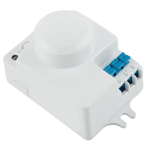 Image of Nexbrill Microwave Motion Sensor 360° Detector Adjustable 2-10m Range IP20 for Indoor Lighting Control 10s-12min Timer 220-240V AC