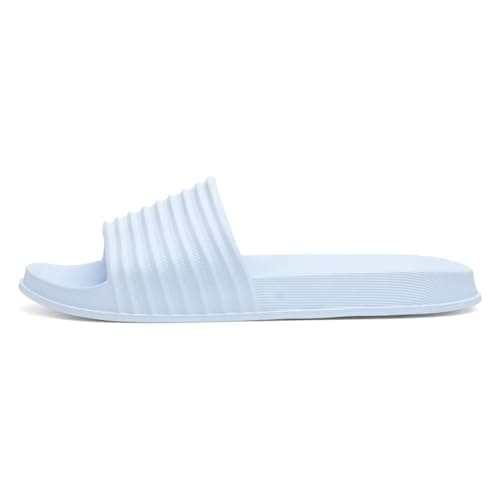 Image of Shoe Zone - Womens Blue EVA Slider - Size 6 UK - Blue