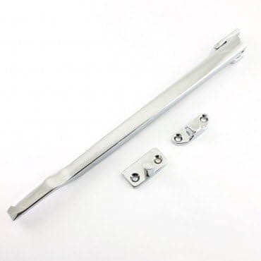 Image of JW77PC - Modern Non-Lockable Window Stay - Polished Chrome - 250mm Long - Each
