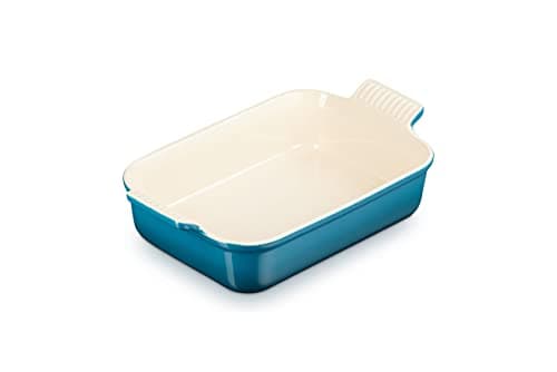 Image of Le Creuset Heritage Rectangular Dish, Stoneware, 26 cm, 2.4 litres, Deep Teal, 71102266420001