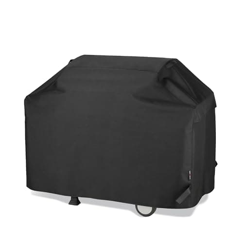 Image of Unicook Barbecue Cover, Waterproof Heavy Duty Outdoor Gas Grill BBQ Cover with Air Vent, Fade and UV Resistant Oxford Fabric, Windproof, Fits Weber, Char Broil Barbecues etc (65 inch/165cm, Black)