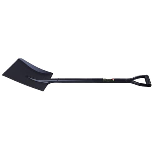 Image of OptiProducts® Heavy Duty Black Full Metal Shovel/Spade for Gardening, Digging, and Builder Work, Square Head, D -Grip Handle Light Wight