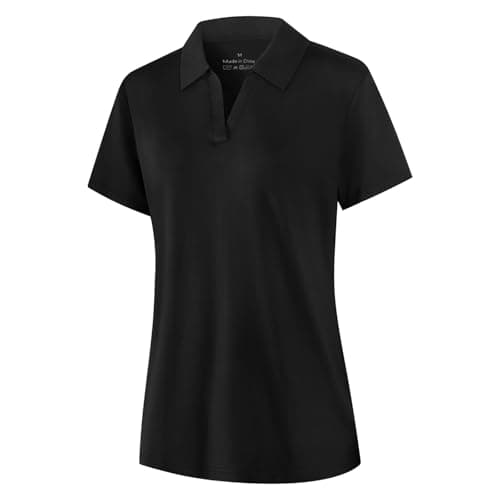 Image of OPAWO Women's Polo Shirts Short Sleeve Ladies Polo Shirts Golf Polo Shirts Womens Polo Shirt Black Polo Shirt Women Ladies Golf Tops Gym Tops Women Golf T Shirt (XXL)