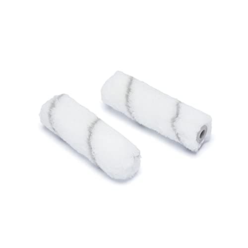 Image of Harris Seriously Good Walls and Ceilings Emulsion Medium Pile Mini Small Roller Sleeves 4in 2 Pack