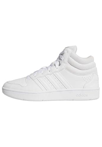 Image of adidas Unisex Hoops MID Classic Shoes, FTWR White/FTWR White/Grey Two, 9 UK
