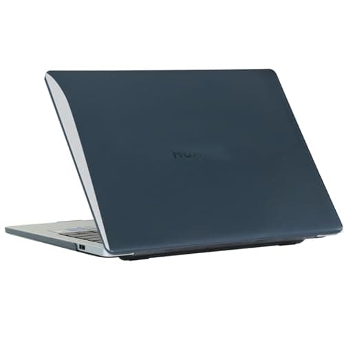 Image of Clip on Case Compatible with Huawei Matebook X Pro 13.9 inch 2020/2021, Transparent Hard Shell Protective Cover,Black