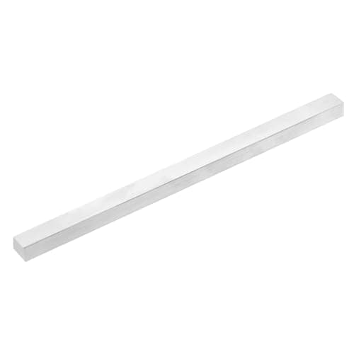 Image of sourcing map Square Aluminum Flat Bar, 19/32" (15mm) Thick x 25/32" (20mm) Width x 13" (330.2mm) Long 6063 Aluminum Flat Plate Solid New Mill Stock Silver for Industrial Building