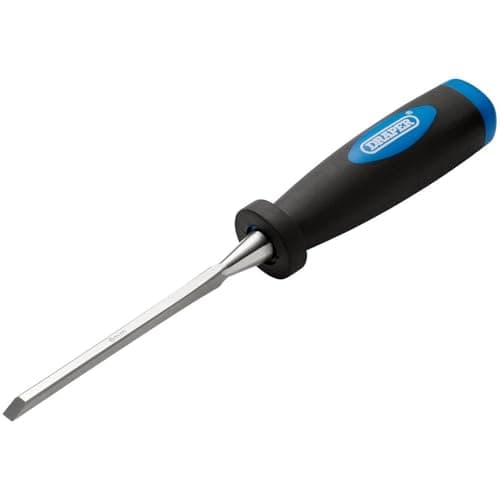 Image of Draper 83277 6mm Bevel Edge Wood Chisel, Black and Silver