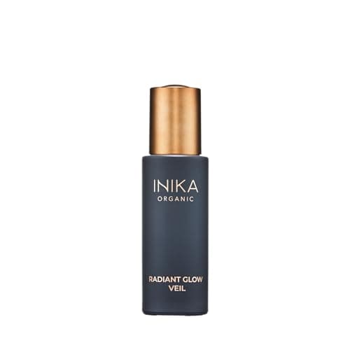 Image of INIKA Organic Radiant Glow | Illuminate & Prime. Dewy, radiant Finish. Beautifying Primer, Nourishing Moisturiser, Finishing Highlighter. 100% Natural, 72% Organic Ingredients. Alcohol Free. 30mL