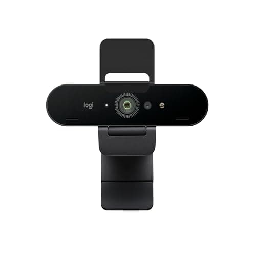 Image of Logitech Brio 4K Webcam for Business, biometrics login with Windows Hello, auto-light correction, noise-cancelling, Works with Microsoft Teams, Zoom, Google Meet, PC/Mac - Graphite