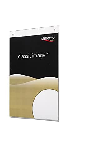 Image of Deflecto A4 Portrait Wall Sign Holder - Document & Poster Display - Advertising Board - Pack of 12