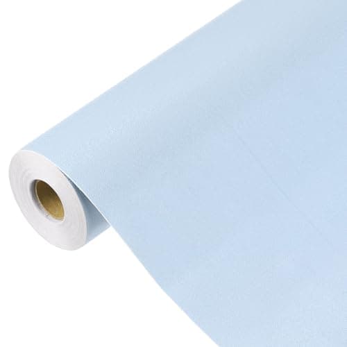 Image of sourcing map 1500 x 60cm Sky Blue Wallpaper, Peel and Stick Wallpaper, Sky Blue Contact Paper Solid Color Vinyl Self-Adhesive Wall Paper Decorative for Wall Covering