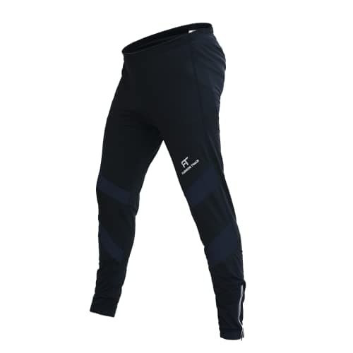 Image of Fashion Track Cycling Trousers Men - Coolmax Padded MTB Trousers Made with Highly Elastic and Dense Roubaix Material for Long, Comfortable Bike Rides - Available in 5 Catchy Patterns (Black, XL)