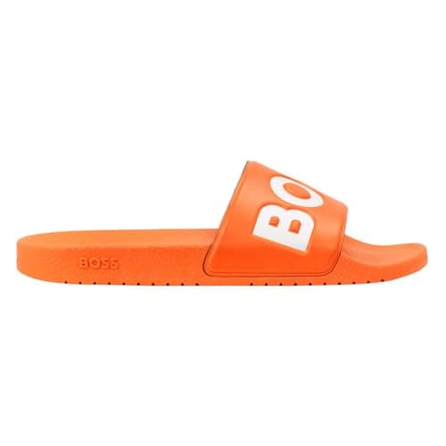 Image of BOSS Men's Aryeh NPVLG 10251721 01 Slide Sandals, Bright orange, 8 UK