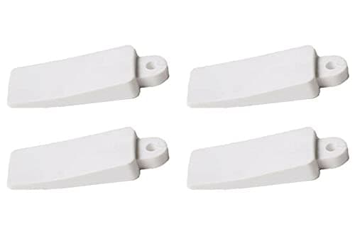 Image of fiXte Soft Rubber Window Door Table Furniture Wedges Stop Stopper Stay Jam Lock in White (Pack of 4)