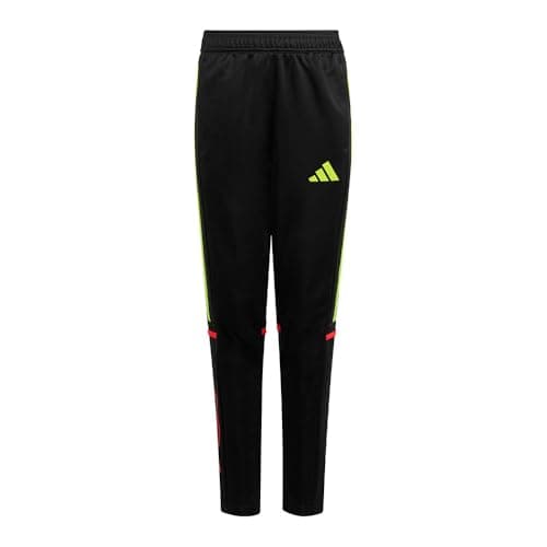 Image of adidas Unisex Kids F50 Training Pants Kids, Black/Team Solar Yellow 2/Lucid red, 7-8 Years