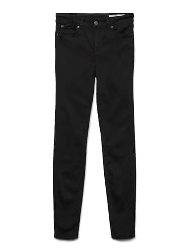 Image of Vero Moda Women's Vmlux Nw Super Slim Ba037 Noos Jeans, Black, S / 30L