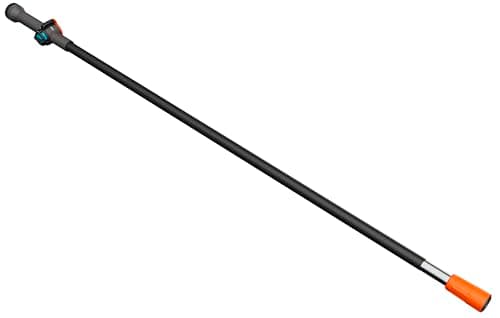 Image of Gardena Cleansystem Handle M: Running-water cleaning handle, 150 cm, aluminium, fully variable flow regulation, for larger areas, Original Gardena System (18802-20)