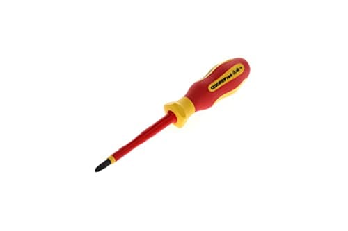 Image of GEDORE VDE Screwdriver Pozidrive PH2, Screwdriver 1000 V insulated, Length 210 mm, Tool, R39200219, Steel