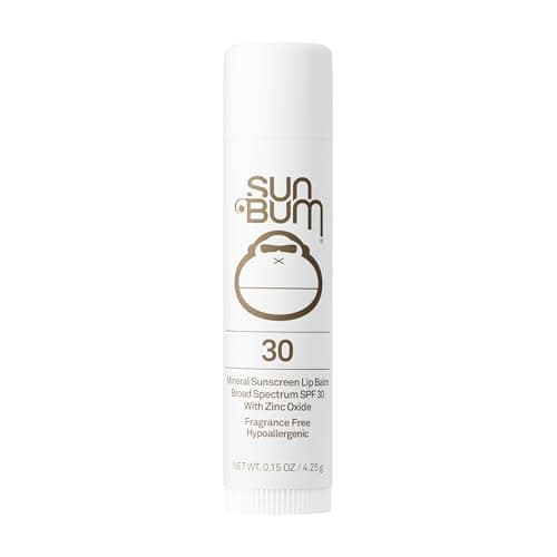Image of Sun Bum SPF 30 Mineral Sunscreen Lip Balm - Hawaii Act 104 Compliant (Octinoxate & Oxybenzone Free) - Zinc-Based Broad Spectrum UVA/UVB Lip Protection - 0.15 oz Stick