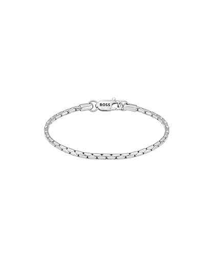 Image of BOSS Jewelry Men's EVAN Collection Chain Bracelet in Stainless Steel - 1580605M