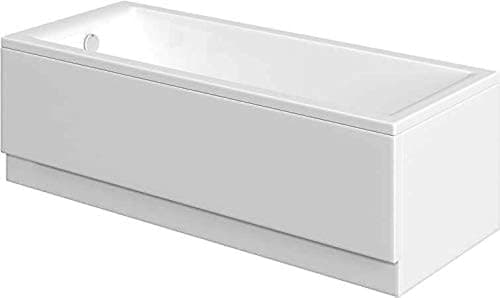 Image of Bathroom Modern White Acrylic Front Bath Panel 1700mm X 520mm PO341
