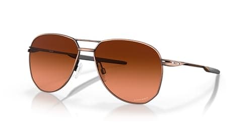 Image of Oakley Men's Oo4147 Contrail Sunglasses, Satin Toast/Prizm Brown Gradient