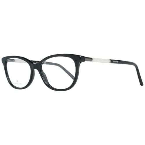 Image of Swarovski SK5211 Eyeglasses 001 Shiny Black 54-16-140