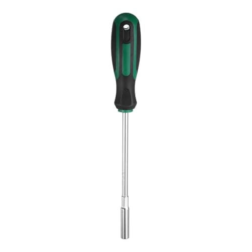 Image of sourcing map Metric Nut Driver 6mm Dia 150mm Round Shank CR-V 6 Point Hex Hexagon Socket Wrench Screwdriver with Non-Slip Handle for Tightening and Loosening Fasteners