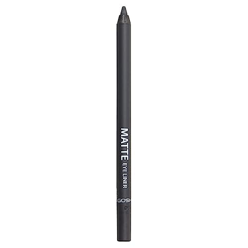 Image of GOSH Grey Eyeliner Matte I Waterproof Eyeliner Pencil I Soft & Creamy for Easy Application I Highly Pigmented Eye Pencil I Longlasting & Transferproof I Vegan & Perfume-free I 003 Grey Black