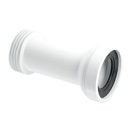 Image of Mcalpine Wc-Con2 Straight Adjustable Length Rigid Wc Connector, White
