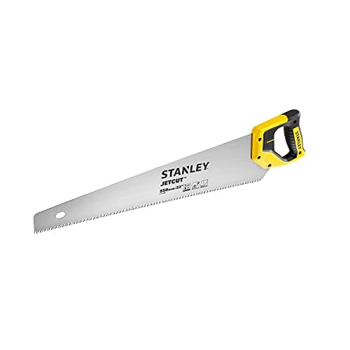 Image of Stanley 2-15-289" Jet Cut Rough Hand Saw, Multi-Colour, 550 mm