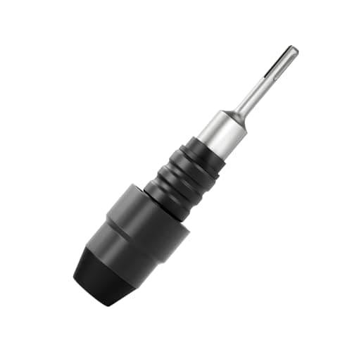 Image of SDS-Plus to SDS-Max Adapter for Rotary Hammers - 8-1/4 Inches Long Black Alloy Steel Adapter