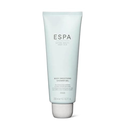 Image of ESPA Body Smoothing Shower Gel 200ml | Nourishing, Naturally Foaming Body Scrub | Leaves Skin Soft and Smooth | Jasmine, Ylang Ylang & Coconut | Vegan Friendly