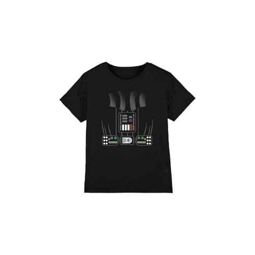 Image of Star Wars Darth Vader Costume Unisex Kids T Shirt, Black, 5-6 Years